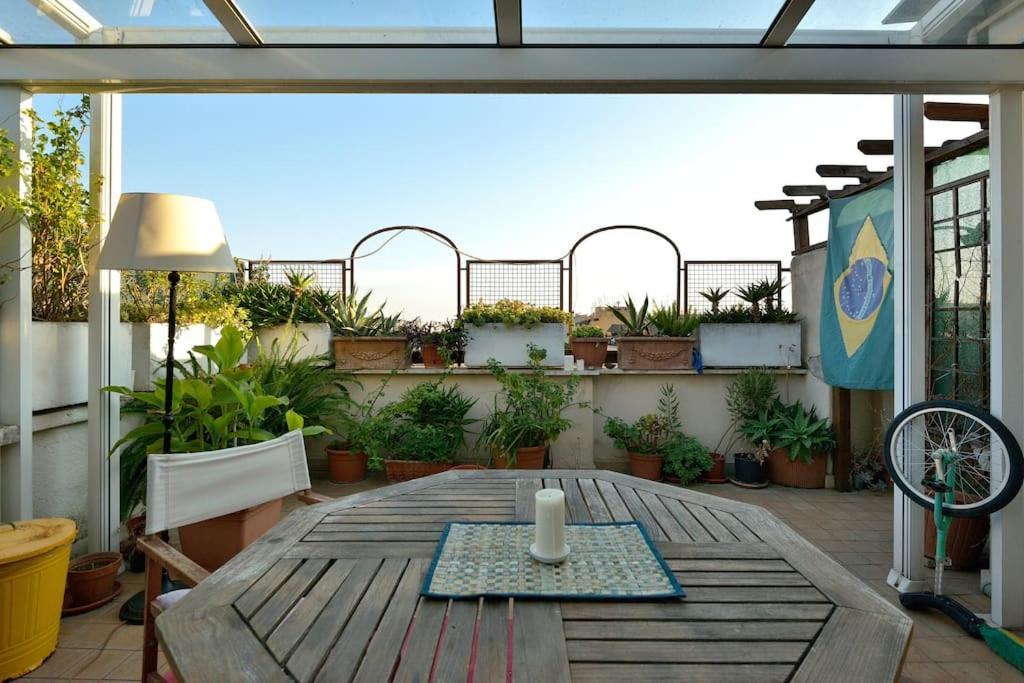 Super Sunny Penthouse With Terrace Apartment Rome Exterior photo